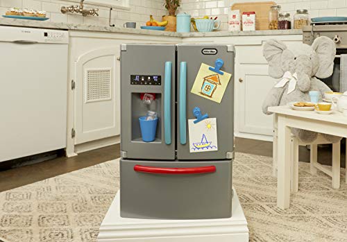 Little Tikes First Fridge, Refrigerador Interactivo y Realista, Con Luz y Sonidos, Electrodoméstico Realista de Juguete para Niños