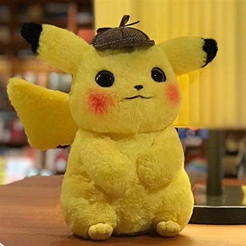 LIUMSJ El Detective 28cm Pikachu de Peluche de Juguete de Peluche de Juguete Pikachu Japón película de Anime Juguetes for los Regalos de los niños de la muñeca por Niño Bebé cumpleaños Animado