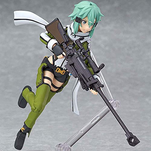 lkw-love Anime Sword Art Online Figurilla Asada Shino PVC Figurita GGO Sao Retrato Estatua Colección de acción Colección