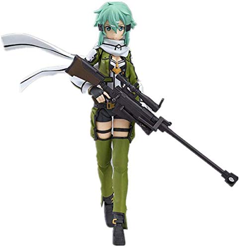 lkw-love Anime Sword Art Online Figurilla Asada Shino PVC Figurita GGO Sao Retrato Estatua Colección de acción Colección