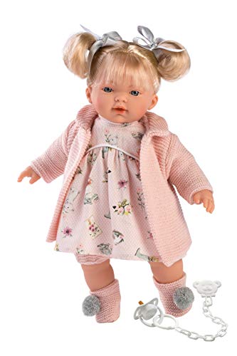 Llorens 33112 Aitana - Muñeca Llorando (33 cm), Color Beige