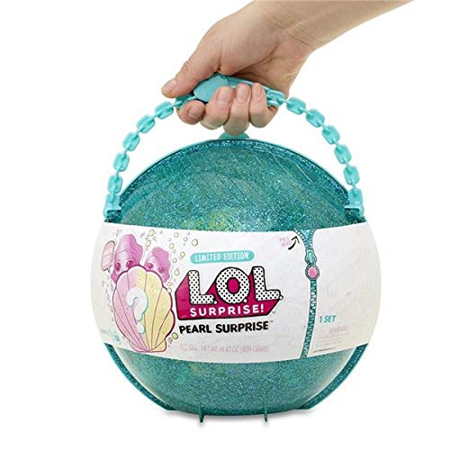 LOL Pearl Surprise - Media Esfera con Muñecas LOL y LIL Sisters Exclusivas , Rosa o Verde (Giochi Preziosi LLU36000)