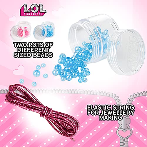 L.O.L. ¡Sorpresa! Switch - Kit de costura para hacer bisutería y bolsos de lentejuelas para niñas LOL Muñecas Confeti Pop Diva Rockera Mc Swag, color rosa. , color/modelo surtido