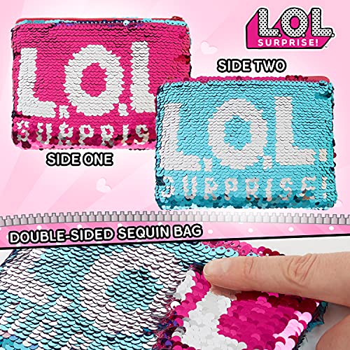 L.O.L. ¡Sorpresa! Switch - Kit de costura para hacer bisutería y bolsos de lentejuelas para niñas LOL Muñecas Confeti Pop Diva Rockera Mc Swag, color rosa. , color/modelo surtido