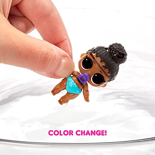 LOL Surprise Color Change Muñecas Lil Sisters con 5 sorpresas, Divertidos Efectos de Cambio de Color en Agua Helada y Zccesorios. Muñecas Coleccionables para Niños a Partir de 3 años