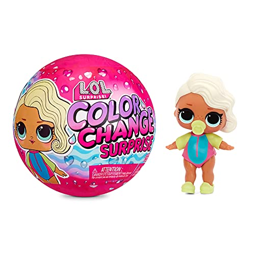 LOL Surprise Color Change Muñecas Sorpresa con 7 sorpresas, Divertidos Efectos de Cambio de Color en Agua muy Fría y Accesorios. Muñecas Coleccionables para Niños a partir de 3 años