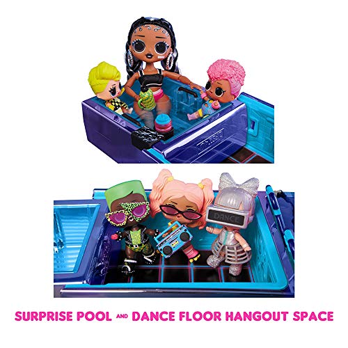 LOL Surprise Dance Machine con Muñeca Exclusiva, Piscina Sorpresa, Pista de Baile y Luz Negra Mágica, Coche Multicolor para Muñecas, para Niñas a Partir de 4 Años