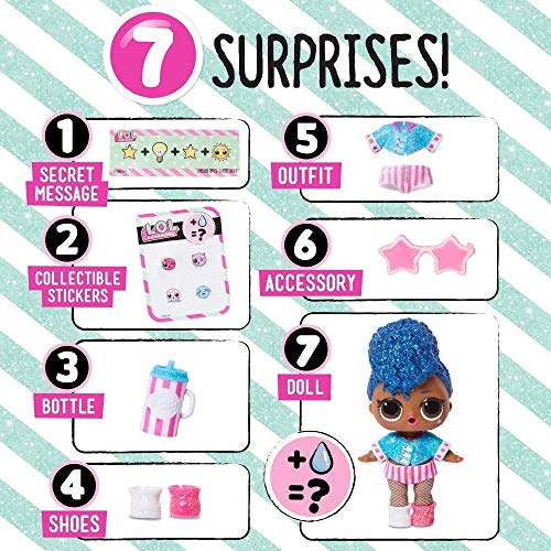 LOL Surprise Glam Glitter Rosa UnicornSparkless Series Surtito Unbox Me 7 sorpresas bola bola muñeca muñeca colección + Fashion Crush Serie 4 + regalo bolígrafo de purpurina