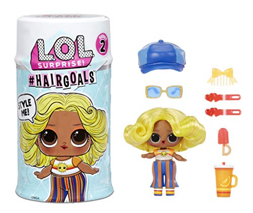 LOL Surprise Hairgoals. Muñeca con Pelo Peinable y 15 Sorpresas. Incluye Accesorios de Moda y Efectos de Cambio de Color. Hairgoals Series 2. Muñecas para Coleccionar para Niños a Partir de 3 Años