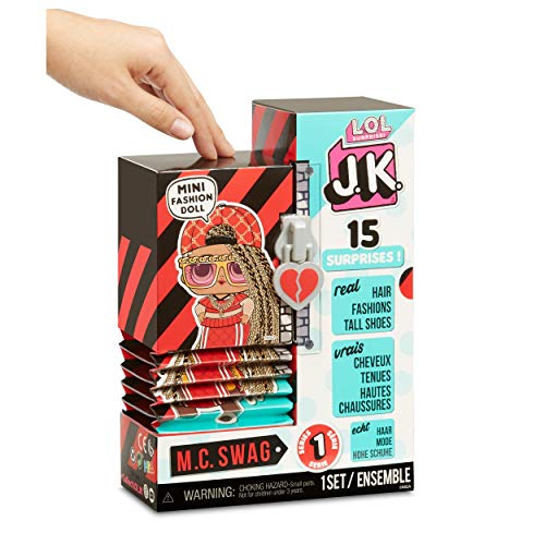 LOL Surprise JK Mini Muñeca de Moda - 15 Sorpresas, Ropa y Accesorios - Coleccionable - M.C. Swag