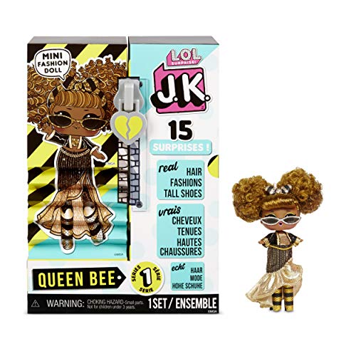 LOL Surprise JK Mini Muñeca de Moda - 15 Sorpresas, Ropa y Accesorios - Coleccionable - Queen Bee