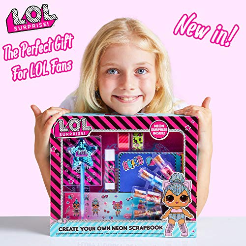 L.O.L. Surprise! Kit de Manualidades Niños Scrapbooking, Incluye Scrapbooking Materiales de Las Muñecas LOL Album Fotos Scrapbook Pegatinas Infantiles, Regalos Originales para Niños