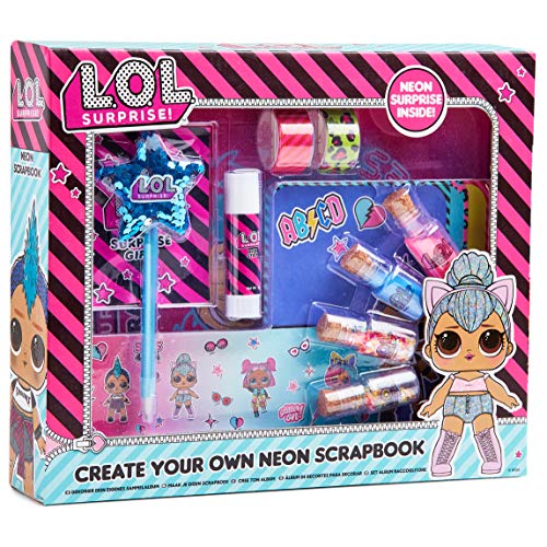 L.O.L. Surprise! Kit de Manualidades Niños Scrapbooking, Incluye Scrapbooking Materiales de Las Muñecas LOL Album Fotos Scrapbook Pegatinas Infantiles, Regalos Originales para Niños