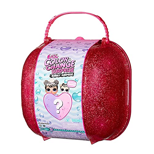 L.O.L. Surprise!- LOL Change Bubbly Surprise-con Muñecas y Mascotas Exclusivas, Sorpresas, Efectos de Cambio de Color en Agua Helada y Accesorios. Rosa. Edad: para niños a Partir de 3 años (117995EUC)