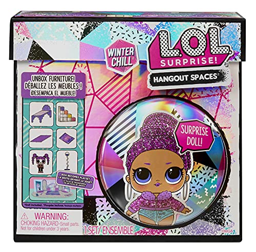 L.O.L. Surprise!- LOL Surprise Winter Chill Bling Queen-con más de 10 sorpresas Que Incluyen muñeca, Accesorios y Muebles-Set de Juego Plegable-Coleccionable-Edad: 4+ años, Color (576631C3)