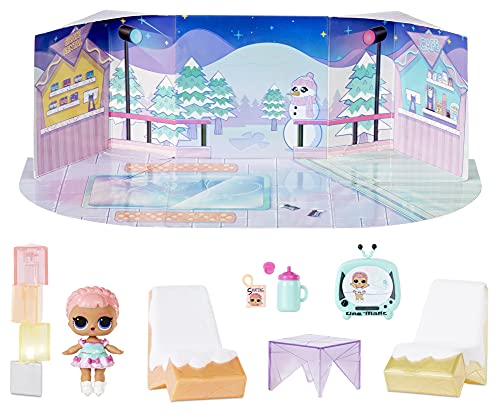 L.O.L. Surprise!- LOL Surprise Winter Chill Ice SK8TER-Con más de 10 sorpresas Que Incluyen muñeca, Accesorios y Muebles-Set de Juego Plegable-Coleccionable-Edad: 4+ años, Color (576648C3)