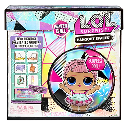 L.O.L. Surprise!- LOL Surprise Winter Chill Ice SK8TER-Con más de 10 sorpresas Que Incluyen muñeca, Accesorios y Muebles-Set de Juego Plegable-Coleccionable-Edad: 4+ años, Color (576648C3)