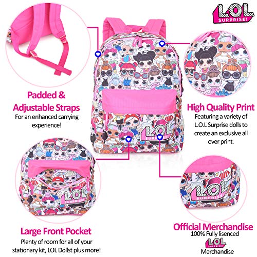 L.O.L. Surprise! Mochila De Niña Y Adolescente | La Última Idea De Regalo De La Colección Confetti Pop De Las Muñecas de LOL Surprise!