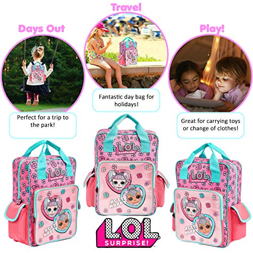 L.O.L. Surprise! Mochila Escolar Niña, Bolsa LOL Surprise Niñas con Muñecas LOL Unicornio y Kitty Queen, Mochilas De Viaje y Deporte, Regalos para Niñas