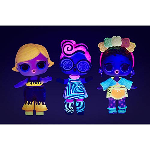 LOL Surprise Muñecas de Moda Coleccionables , Con 8 Sorpresas, Modas y Accesorios , Incluye Revelado de Luz Negra , Muñeca Brillo de Luces