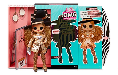 LOL Surprise OMG DA BOSS Muñeca de Moda, con 20 Sorpresas, Ropa con Purpurina y Accesorios Fabulosos, LOL Surprise OMG Serie 3, Muñeca Coleccionable para Niños y Niñas a Partir de 4 Años