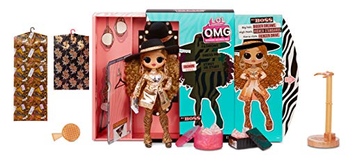 LOL Surprise OMG DA BOSS Muñeca de Moda, con 20 Sorpresas, Ropa con Purpurina y Accesorios Fabulosos, LOL Surprise OMG Serie 3, Muñeca Coleccionable para Niños y Niñas a Partir de 4 Años