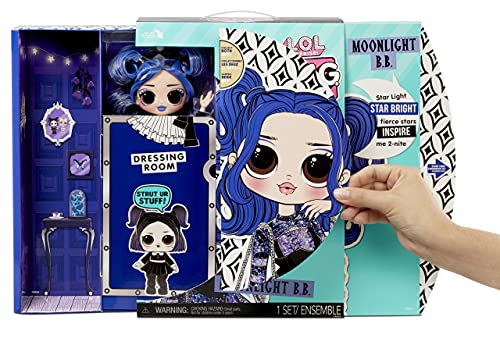 LOL Surprise OMG Muñeca de Moda Moonlight B.B - con 20 sorpresas, Ropa y Accesorios de Moda - Serie 4.5 - Coleccionable - Edad: 4+ años