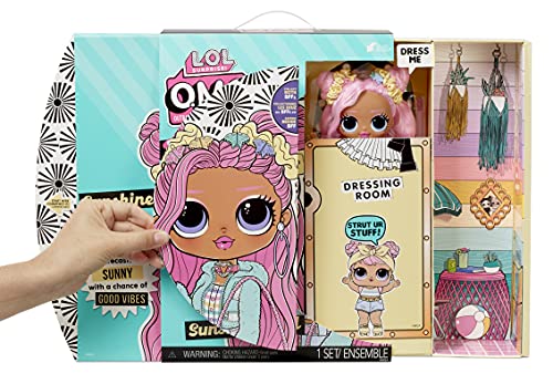 LOL Surprise OMG Muñeca de Moda Sunshine GURL - con 20 sorpresas, Ropa y Accesorios de Moda - Serie 4.5 - Coleccionable - Edad: 4+ años