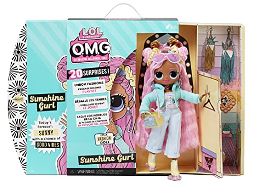 LOL Surprise OMG Muñeca de Moda Sunshine GURL - con 20 sorpresas, Ropa y Accesorios de Moda - Serie 4.5 - Coleccionable - Edad: 4+ años