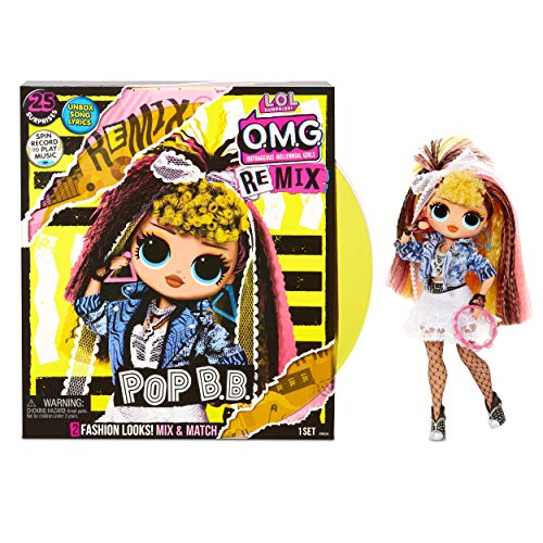 LOL Surprise OMG Remix - Con 25 Sorpresas - Muñeca de Moda Coleccionable, Ropa y Accesorios - Pop BB