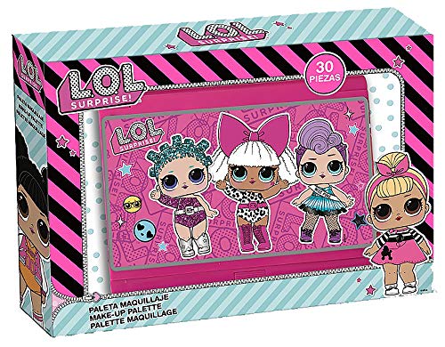 L.O.L. Surprise Paleta de Maquillaje Infantil Extensible de 30 Elementos, Multicolor, Sin Perfume