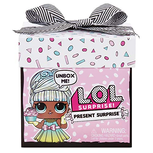 LOL Surprise Present Surprise - Muñeca Tema Mes del Año con 8 Sorpresas, Divertido Cambio de Color y Accesorios a la Moda - Present Surprise Serie 1, Muñecas Coleccionables para Niñas de 3+ Años