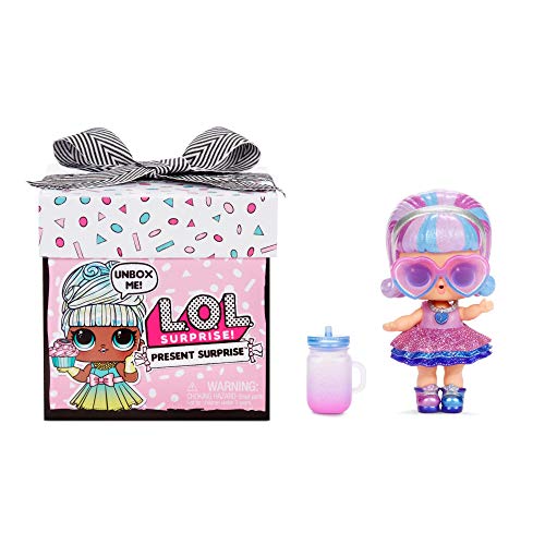 LOL Surprise Present Surprise - Muñeca Tema Mes del Año con 8 Sorpresas, Divertido Cambio de Color y Accesorios a la Moda - Present Surprise Serie 1, Muñecas Coleccionables para Niñas de 3+ Años