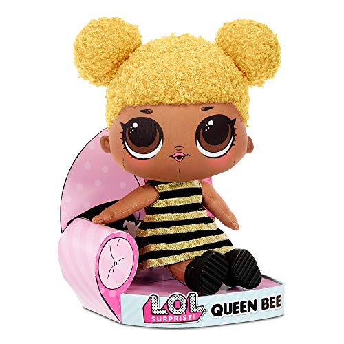 LOL Surprise Queen Bee - Muñeca de Peluche Suave, Adorable, Abrazable, Juguete de Peluche, Muñeca Abrazable y Amable, Linda Muñeca para Niñas Pequeñas, Juguete para Niñas