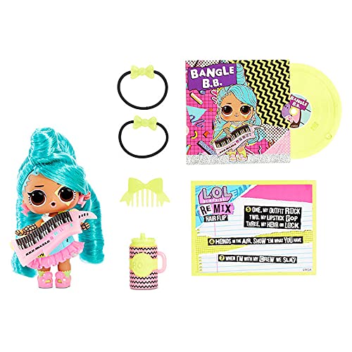 L.O.L. Surprise Remix Hair flip Muñecas - Descubre 15 Sorpresas, Música y Revela el Pelo de la Muñeca - Accesorios a la Moda, Coleccionable - Edad: 4+. Incluye Conjunto, Letras de Canciones y Más