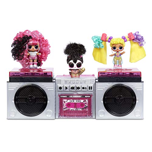 LOL Surprise Remix Pets , Coleccionable , 9 Sorpresas con Cabello Real, Accesorios y Letras de Canciones Sorpresa