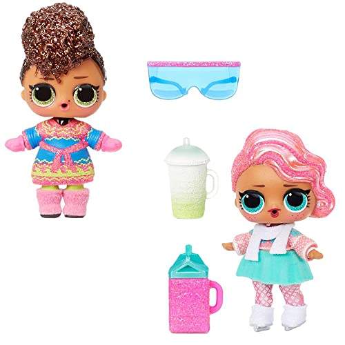 LOL Surprise Winter Chill Muñecas con 8 sorpresas Que Incluyen: muñeca Brillante, Ropa, Accesorios, Caja Reutilizable con Adornos navideños - Coleccionable - para niños a Partir de 4 años