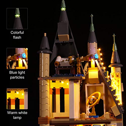 Lommer Jeu De Lumières Pour Lego 75969 Torre de astronomía castillo Hogwarts, kit LED compatible con Lumière avec Lego 75969 (Lego Modèle no incluido)