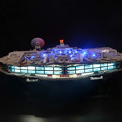 Lommer Juego de iluminación para Lego Star Wars 75192 Millennium Falcon (LED, compatible con Lego 75192) (no incluye el modelo Lego)