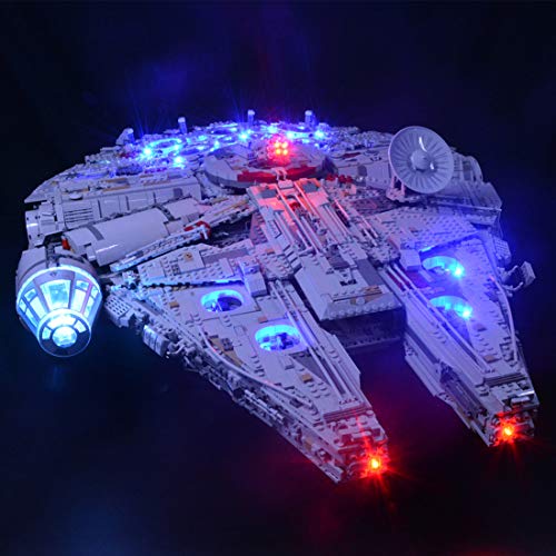 Lommer Juego de iluminación para Lego Star Wars 75192 Millennium Falcon (LED, compatible con Lego 75192) (no incluye el modelo Lego)