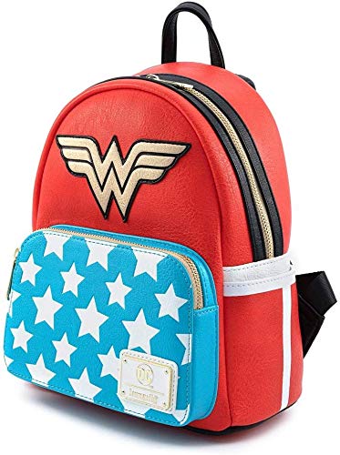 Loungefly N Mini Sac A Dos DC Comics - Vintage Wonder Woman - 0671803316805 Unisex adulto, Multicolor, One Size