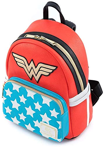 Loungefly N Mini Sac A Dos DC Comics - Vintage Wonder Woman - 0671803316805 Unisex adulto, Multicolor, One Size