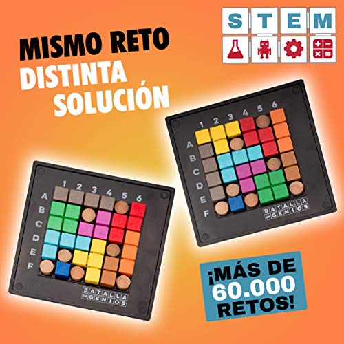 Lúdilo- Batalla de Genios Original, Juego de Mesa, Rompecabezas Madera, Juegos educativos, Juegos Inteligencia niños, Puzzles