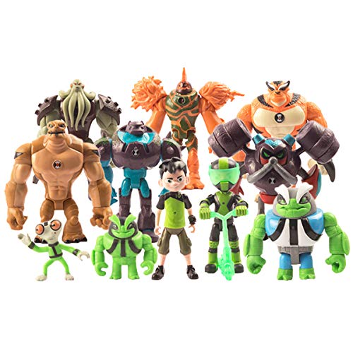 LuLezon Juego de 11 Ben 10: Alien Supremacy Figura de acción Juguetes PVC muñeca Colecciones Juegos de Juguetes 4-13 cm