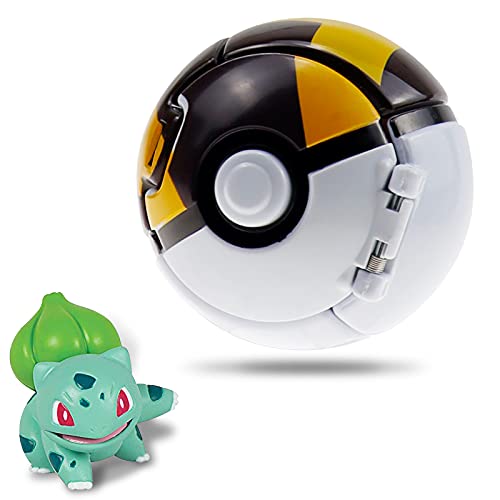 Lunriwis Poké Bolas Pokéball,Bola con Figuras Pokemon,Ball figuritas Poké ​Bolas Pokéball,Pop Pokemon Ball,Mini Pokemon Poke Ball