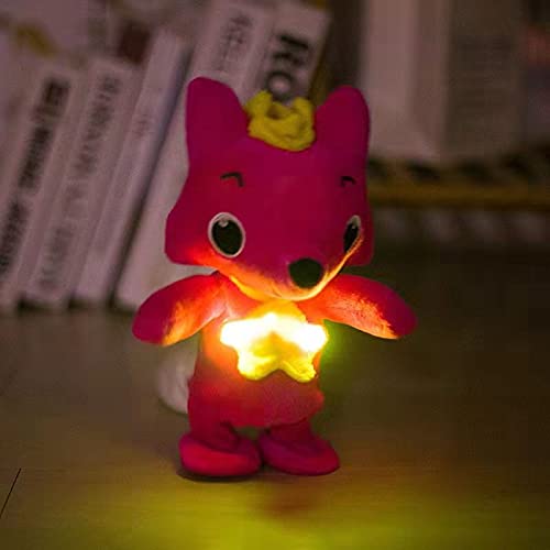 LUOYEPIAO Pinkfong Bumbles Fox, Juguete de la muñeca de la Danza de la música, muñeca de Felpa Infantil.