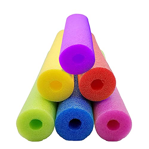 luukiy Tubo Espuma Piscina, Flotador Espuma Piscina,Churro Hueco Piscina Espuma,Alta Flotabilidad,Ayudar A Nadar,Jugar En El Agua,úSelo como Palo De Flotabilidad O Accesorio De Caza Menor(6pcs)