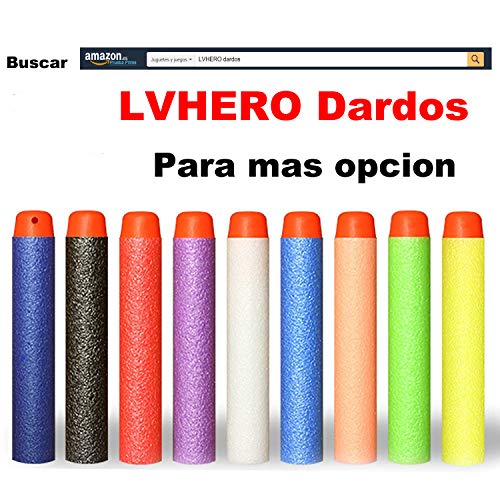 LVHERO 200 Balas Dardos Darts para Nerf Elite Armas de Juguete