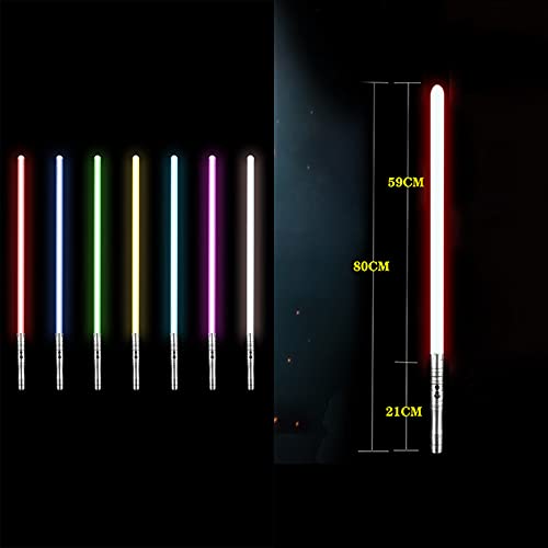 LXZ Espada Que Cambia de Color de Star Wars, Espada láser de Metal con Sable de luz, Espada Fluorescente Brillante de Juguete para niños de Cosplay