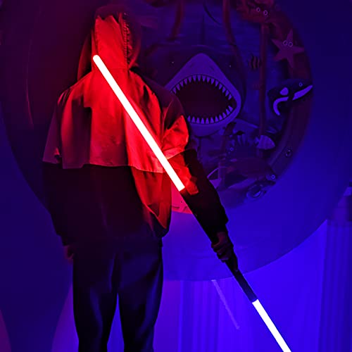 LXZ Espada Que Cambia de Color de Star Wars, Espada láser de Metal con Sable de luz, Espada Fluorescente Brillante de Juguete para niños de Cosplay